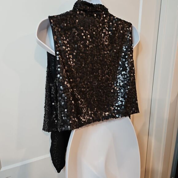 Jessica Simpson Sequin Vest sz M - Picture 6 of 8